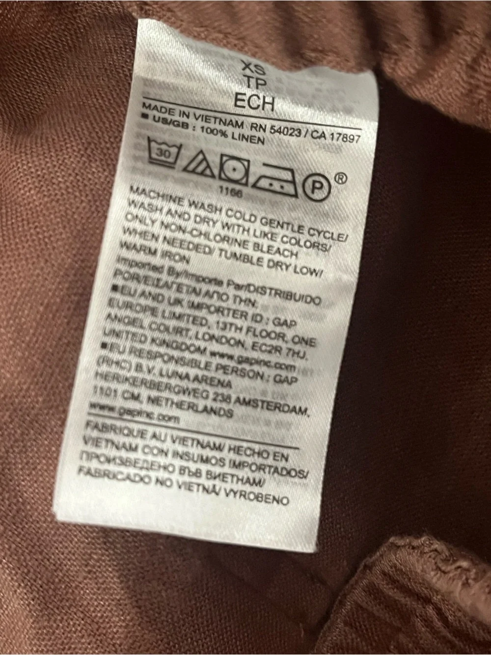 Banana Republic The Getaway Straight Leg Pull On Pant in Linen Size XS
